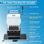 Kit 2 bandejas semillas 30 celdas cúpula humedad 5.3pulg luces LED