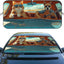 Protector solar para ventanilla coche con gato y perro