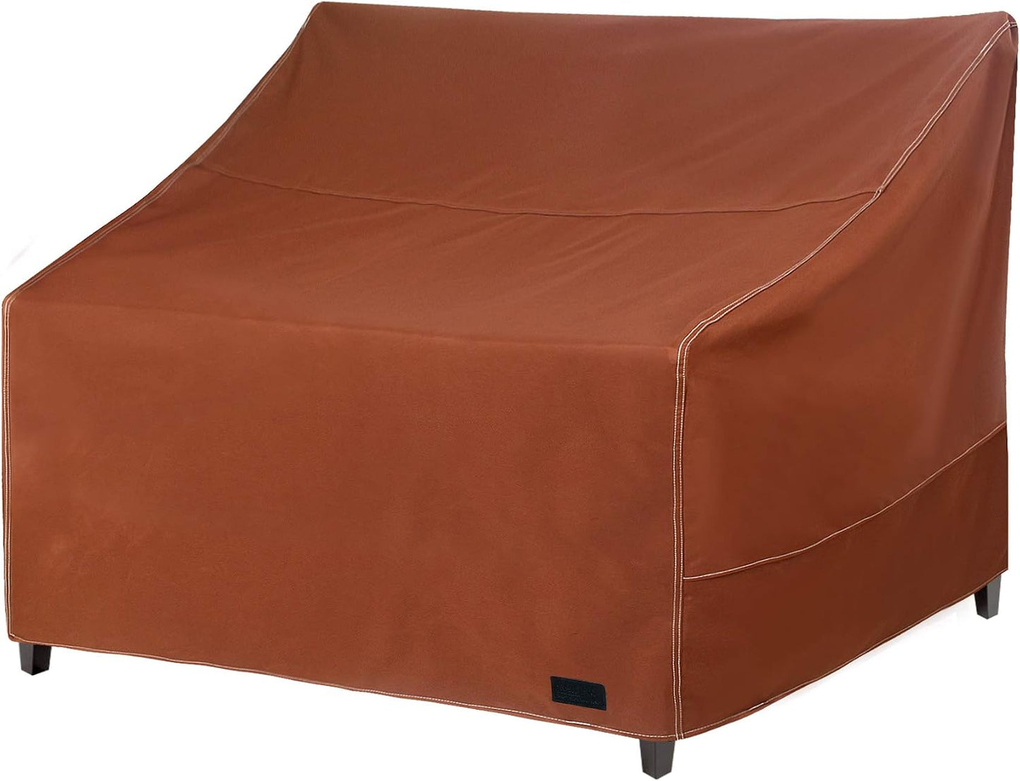 Funda sofá 2 plazas patio 58pulg impermeable 600D marrón