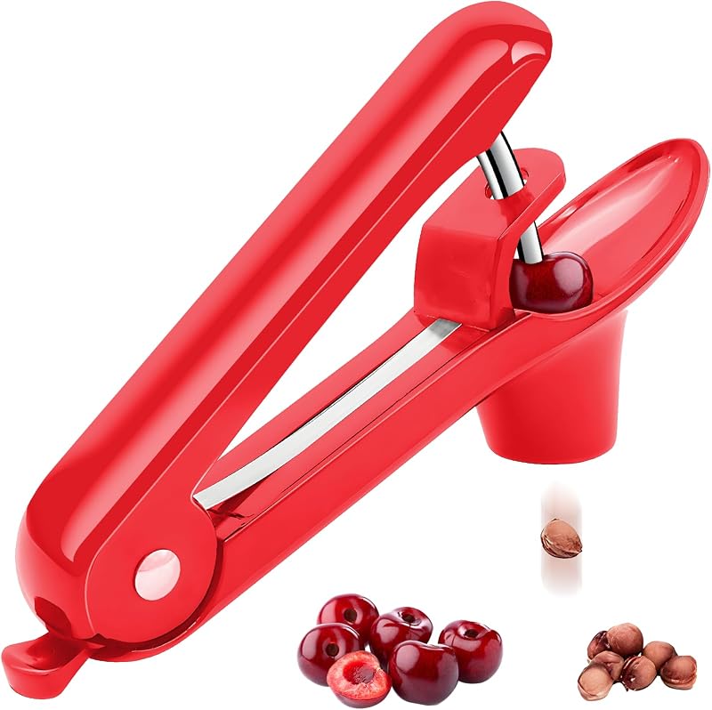 Descorazonador cerezas y aceitunas con empuje manual