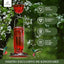 Comedero vidrio colibríes 6 puertos para jardín rojo