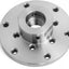 Placa frontal 4pulg rosca 1x8TPI con arandelas nailon torno madera