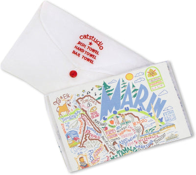 Toalla cocina condado Marin recuerdo viaje regalo