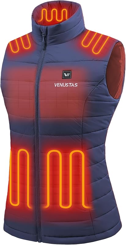 Chaleco térmico mujer con batería 20h acolchado invierno