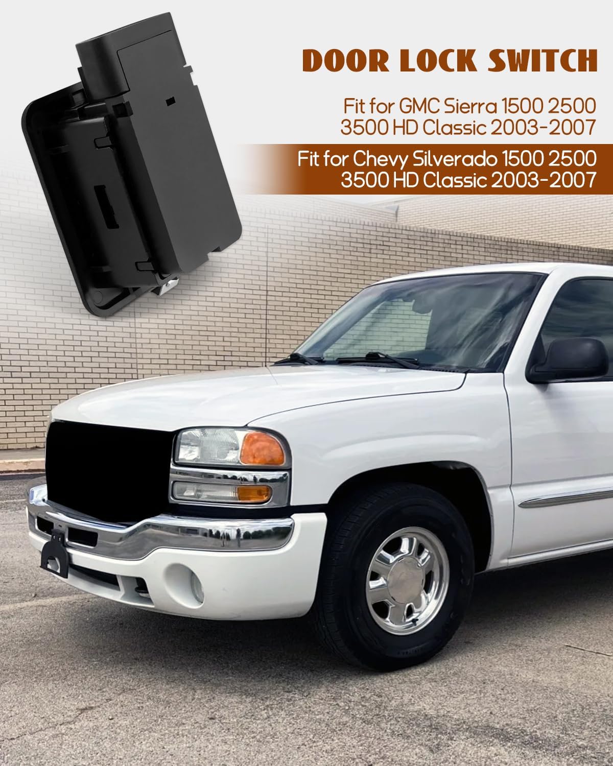 Interruptor bloqueo puerta Chevy Silverado/GMC SierraHD