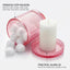 Set 2 portahisopos vidrio transparente baño vintage