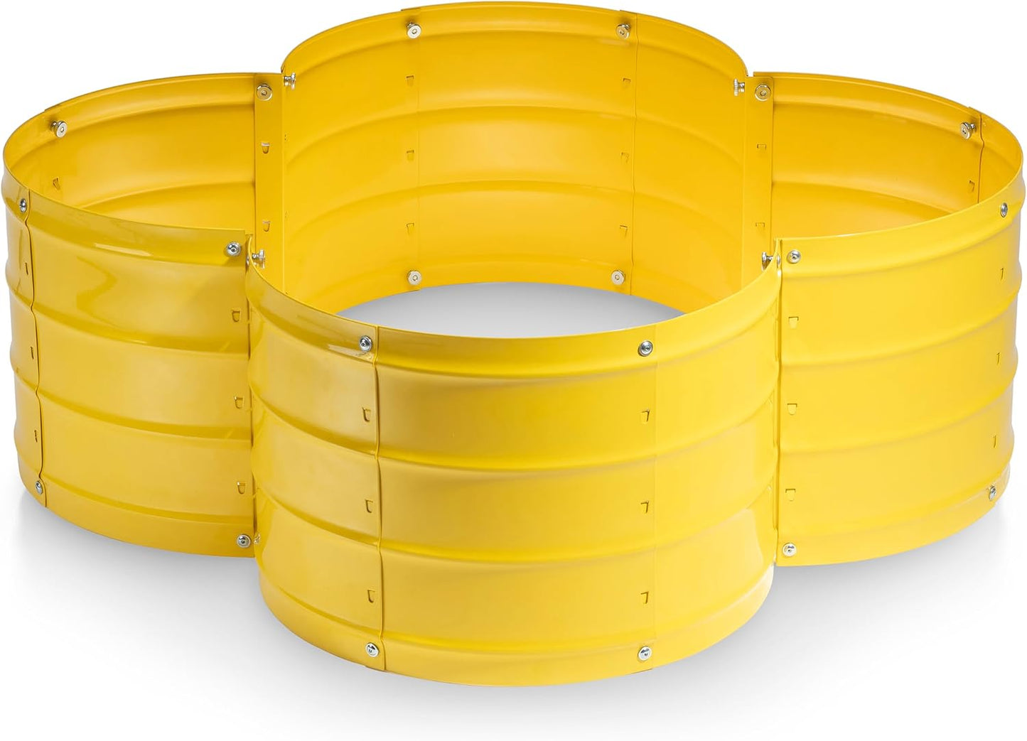 Camas jardín elevadas galvanizadas 3x3x1pie metal amarillo