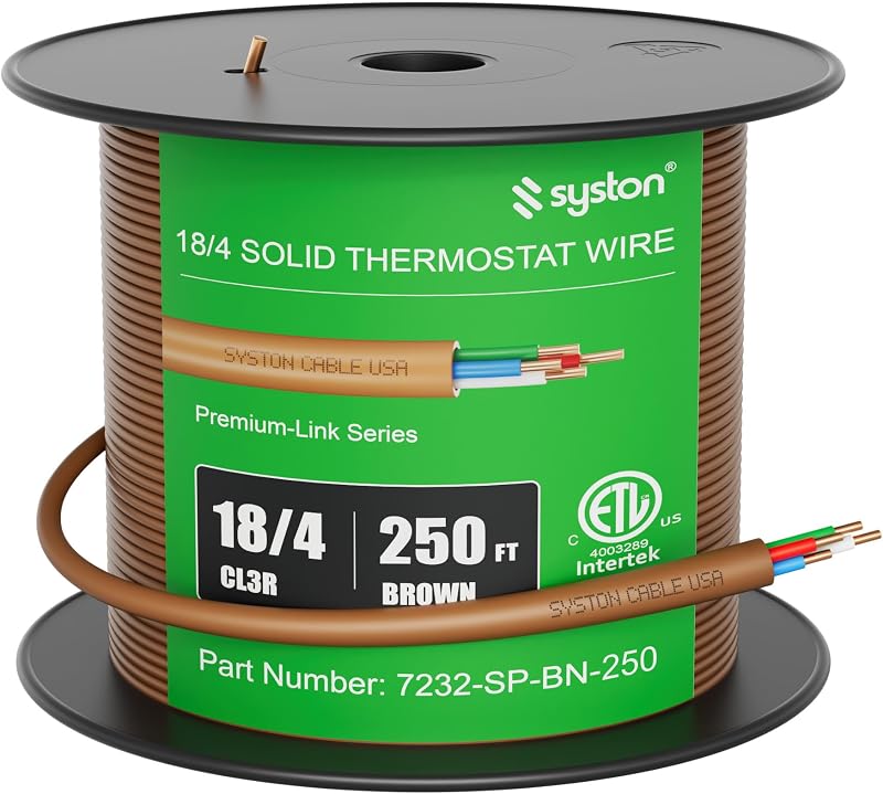 Cable control calefacción timbre puerta cobre CL3R/FT4 UL
