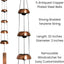 Campanas de viento de cobre 81cm para patio jardín