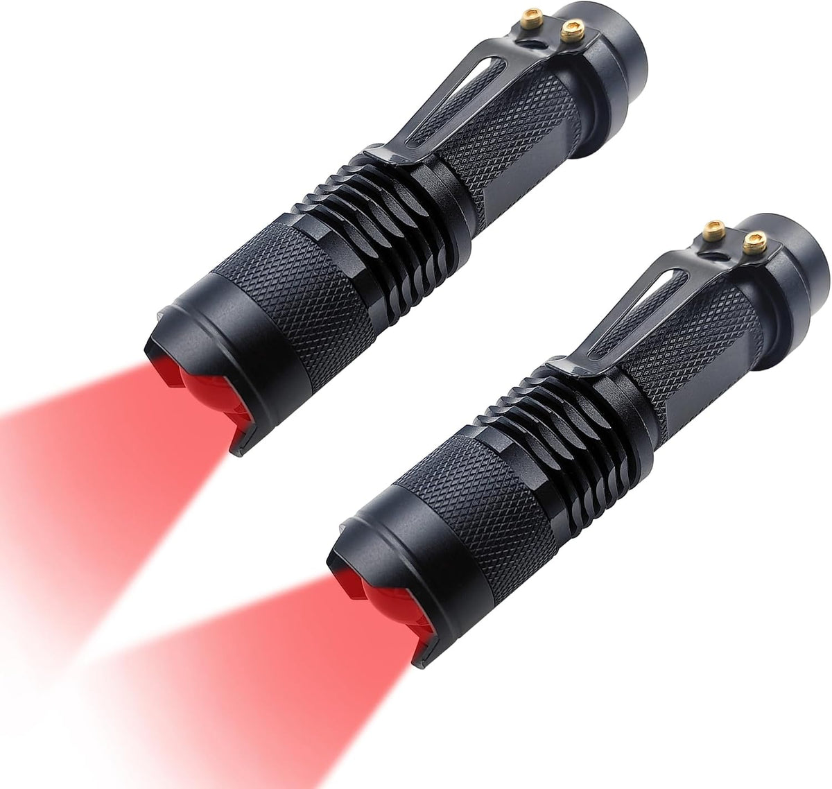 Linterna roja compacta con zoom paquete 2