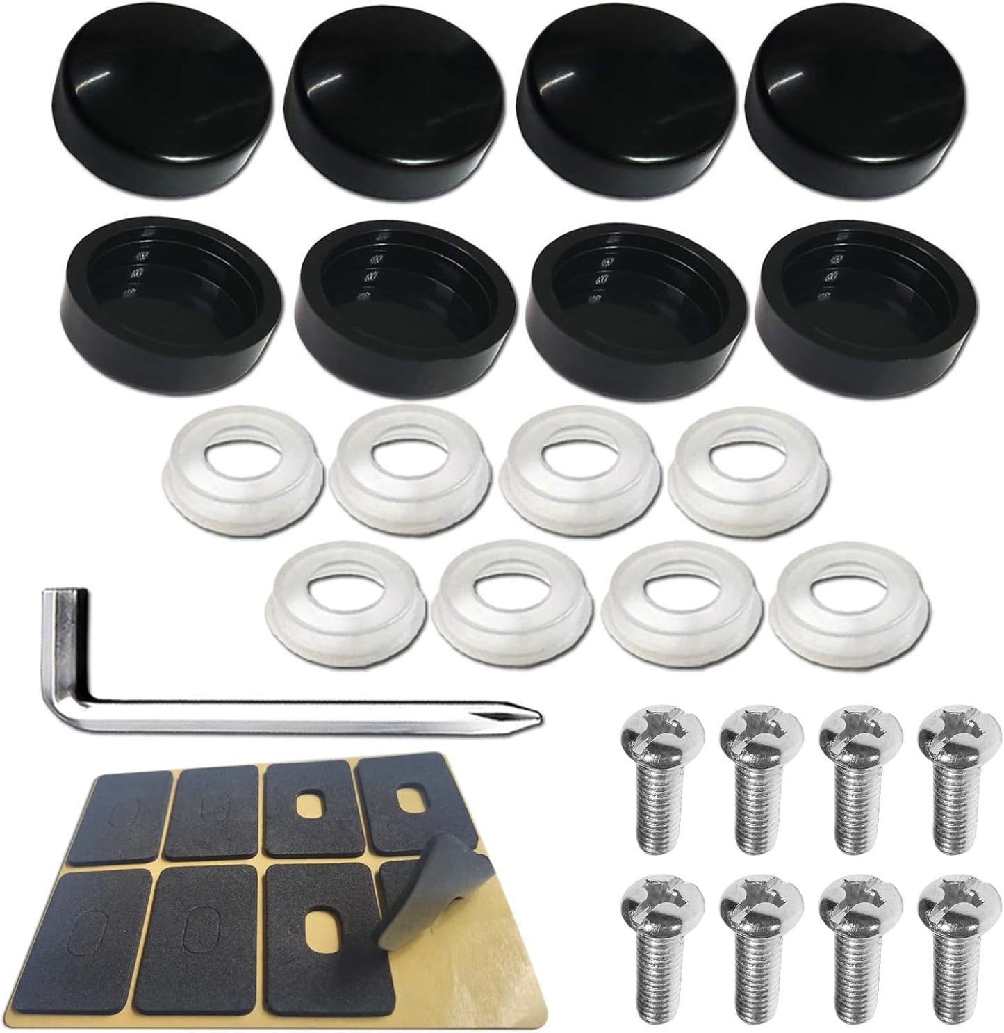 Tapas tornillo negro mate M6X20mm acero inox kit hardware