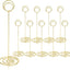 Soportes tarjetas mesa 8.75pulg dorado 10 Uds