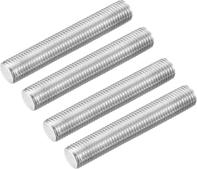 4 Pzas Varillas Roscadas Acero Inox 304 M16-2.0x100mm Plateado
