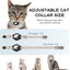 Collar elástico para gato con soporte Airtag y campana caqui