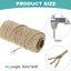 Cuerda yute 164ft x 0.197" resistente manualidades
