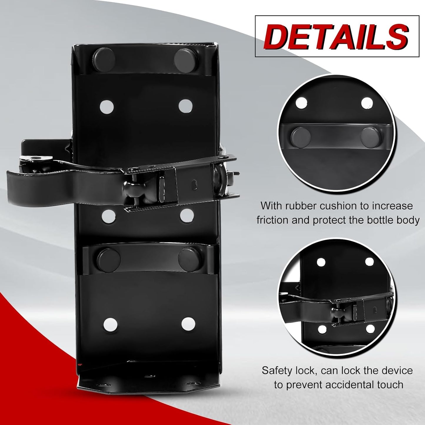 Soporte pared extintor incendios metal hogar coche