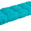 Cojín banco microgamuza 60x19pulg azul aguamarina