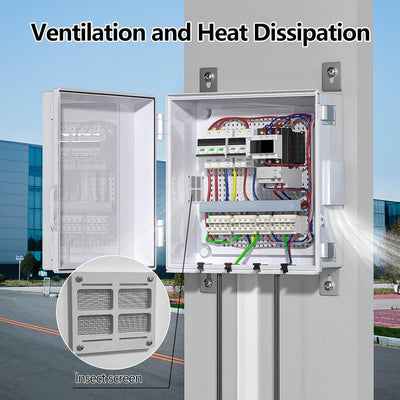 Caja conexiones eléctricas ventilada impermeable IP65