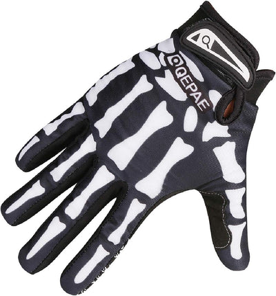 Guantes esqueleto ajustables ligeros para motocicleta ciclismo