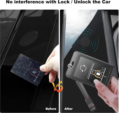Portallaves tarjeta llave Tesla Modelo 3 Y X S Cybertruck Negro