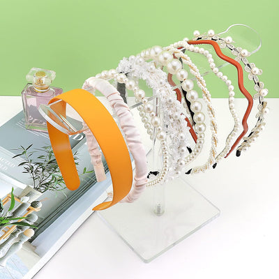 Organiz. acrílico diadema 2 Pzas accesorios cabello