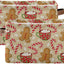 Cesta Almacenamiento Navideño de Tela Caramelo Copo Nieve