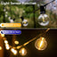 Tira luces exterior 50ft G40 LED regulables impermeable