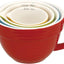 Tazas medidoras cuenco set 4 tamaños
