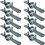 Abrazadera vertical 3/4" acero galvanizado set 10