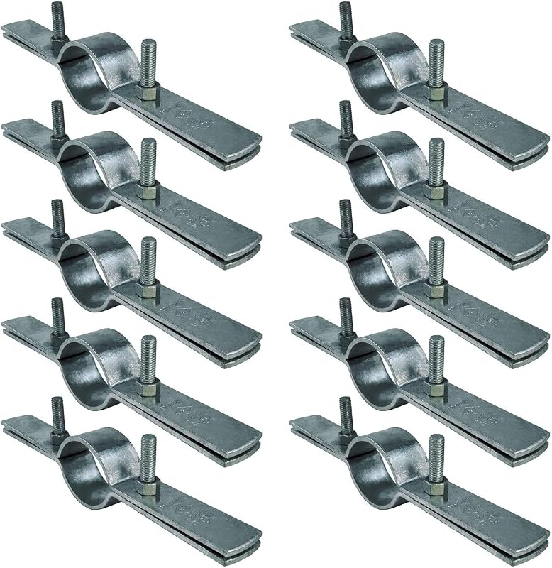 Abrazadera vertical 3/4" acero galvanizado set 10