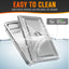 Sartén acero inox con tapa 52.8x33cm