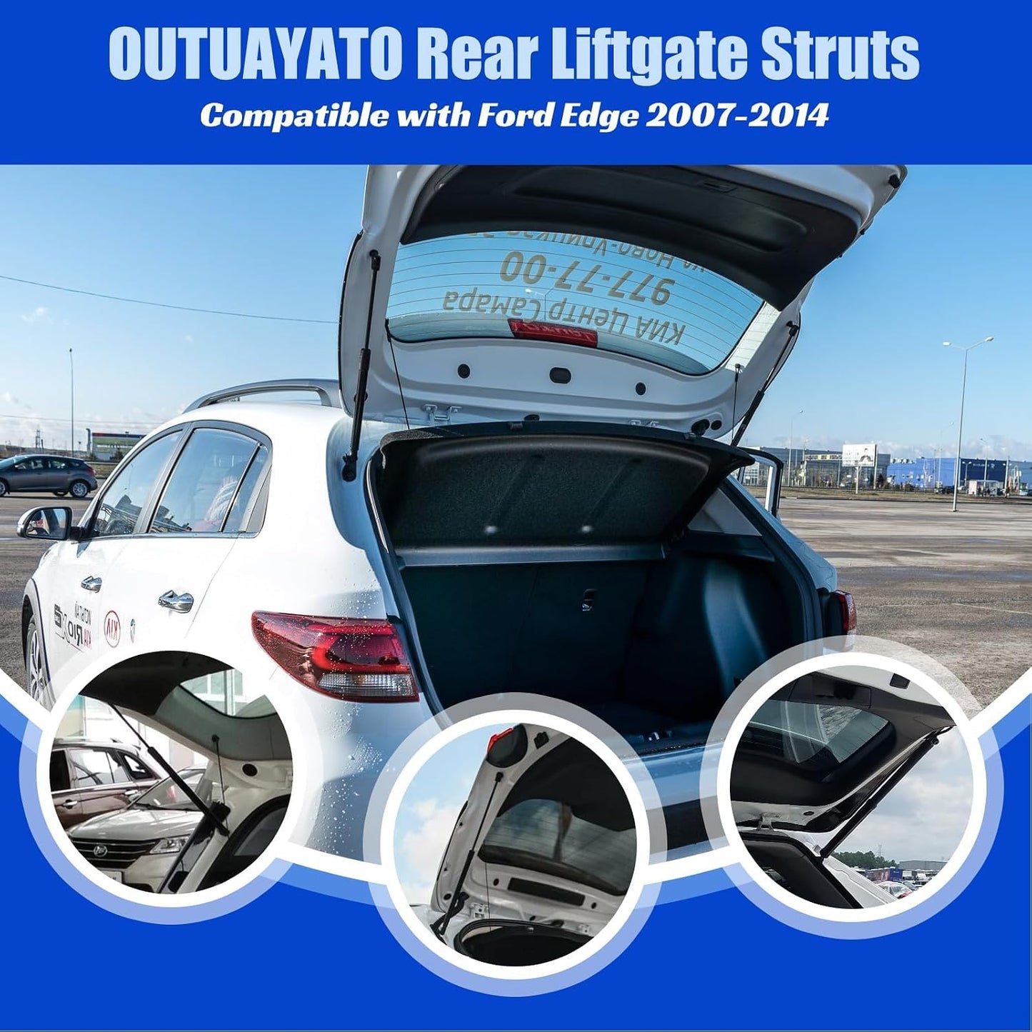 Amortiguadores escotilla trasera Ford Edge 07-14 kit 2 pzas