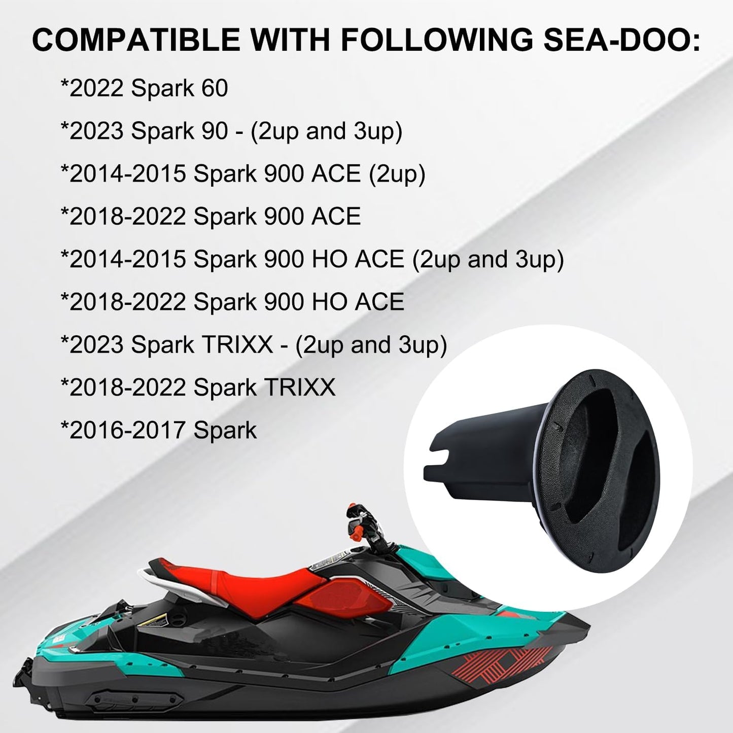 Tapa acceso trasera comp Sea-Doo Spark 2UP 3UP Trixx Ace 900