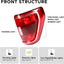 Luz trasera halógena Ford F150 XLT 21-23 lado derecho