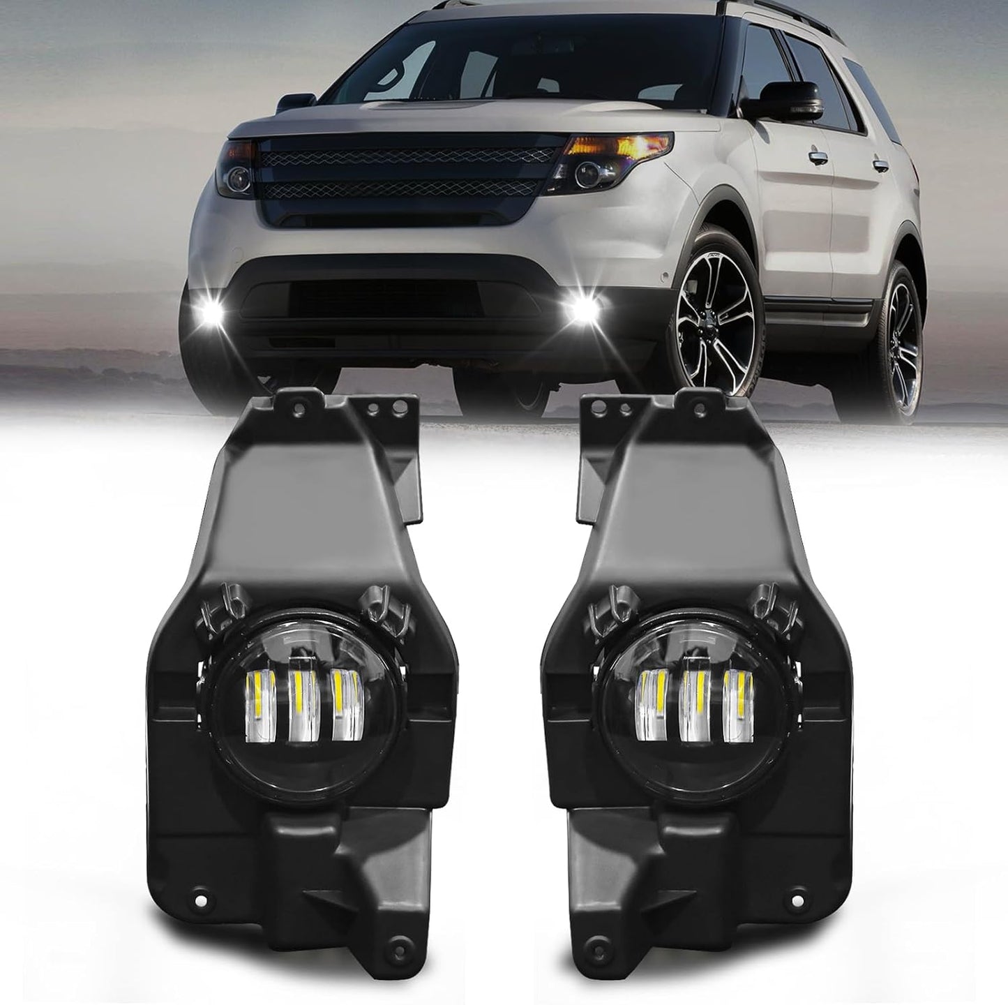 Ensamble luces antiniebla LED comp Ford Explorer 1 par