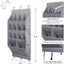 Pack 2 organizadores zapatos puerta 24 bolsillos 6 ganchos