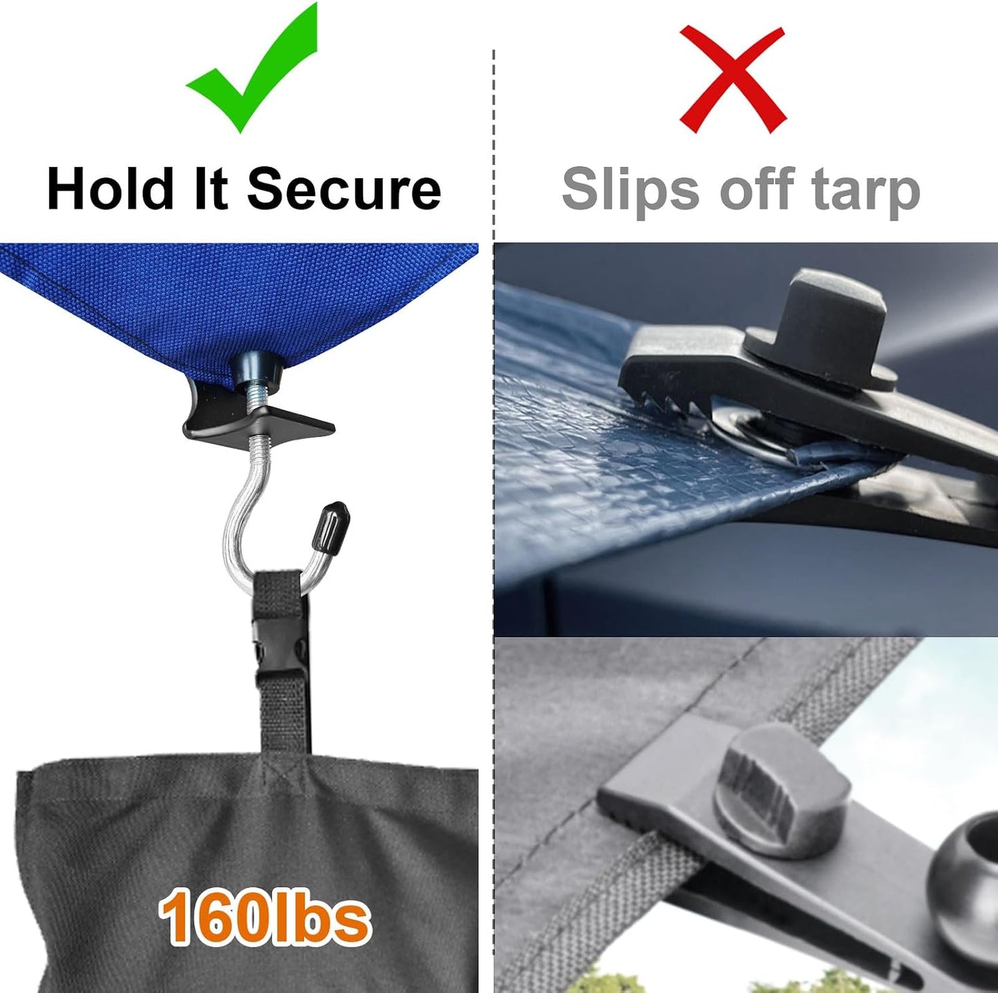 Clips lona resistente para toldos caravana cubiertas