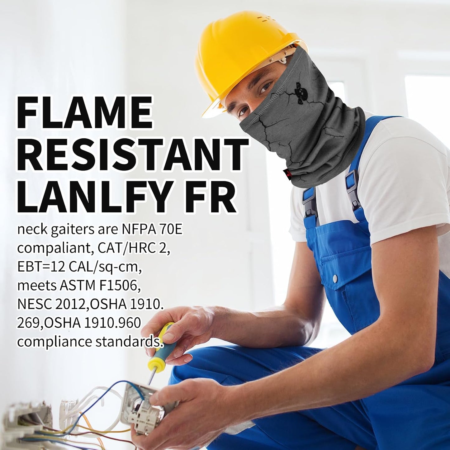 Máscara facial resistente al fuego para soldadura