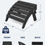 Otomana Adirondack plegable color negro