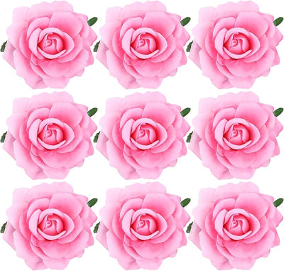 9 Broches Rosas Mexicanas Rosadas para Cabello Bodas Fiestas