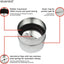 Conducto amortiguador obturador profesional 4pulg metal