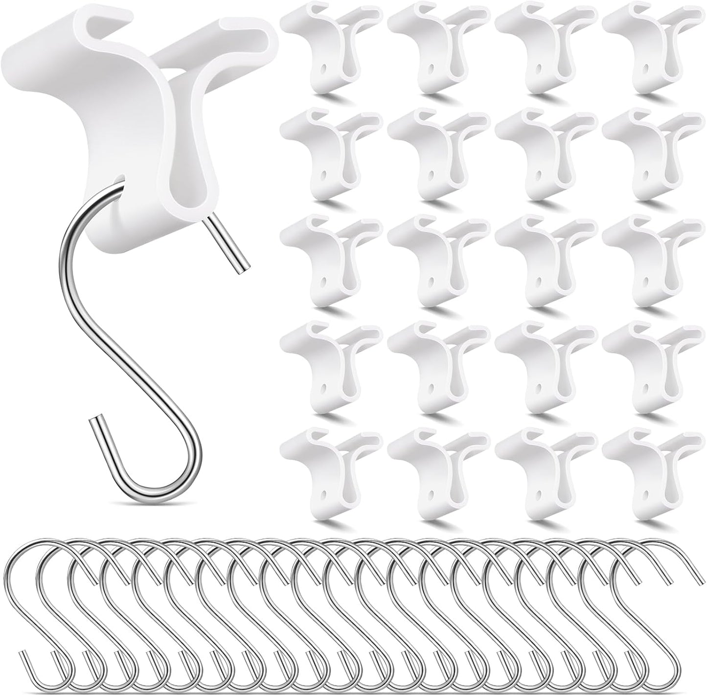 Ganchos techo metal para aula pack 35