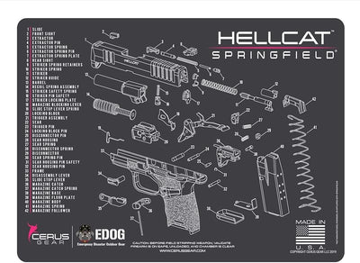 Alfombrilla limpieza rosa comp Springfield Hellcat 0.118pulg