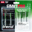 Set cortador brocas mortaja 1/4pulg 5 Pzas