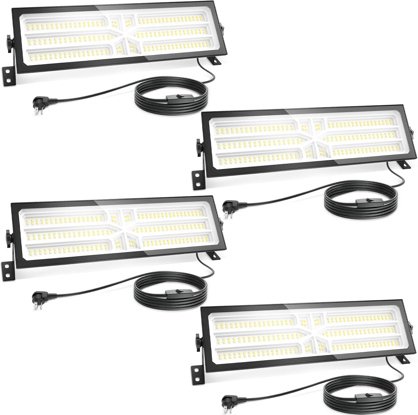 4 Luces LED enchufables aluminio 100W 15000LM