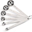 Set 6 Cucharas Medidoras Acero Inox 18/8