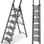 Escalera plegable 6 peldaños 12ft antiderrap