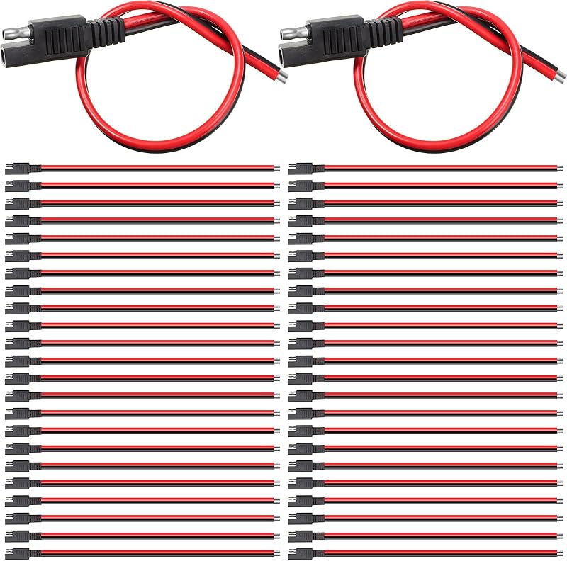 Cable conector 14 AWG SAE 11.8pulg 2 pines 8 pzas