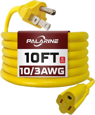 Cable extensión exterior amarillo 10ft 10/3 SJTW 3 clavijas 15A