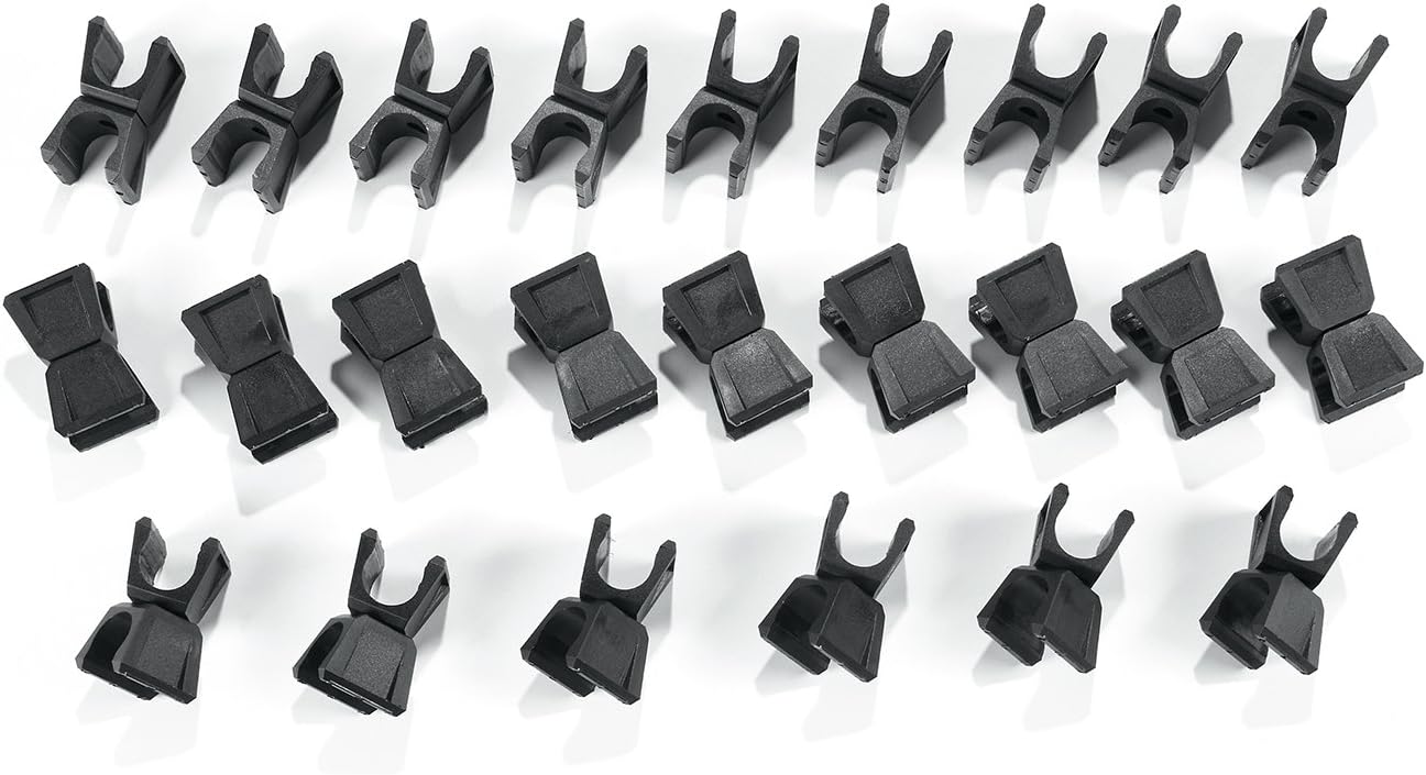 Clips giratorios color negro